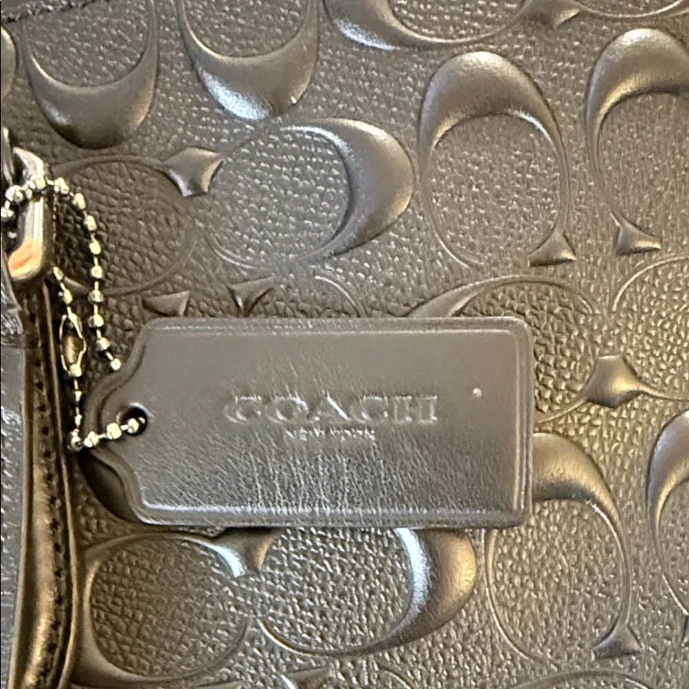 Coach• Black Graham Slim Brief in Signature Leather, Embossed